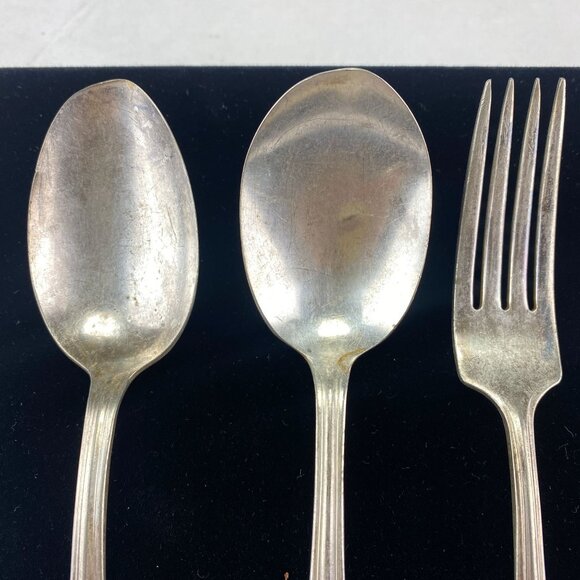 Vintage Oneida Glastonbury Pearl Silverplate Forks Spoons 5 Pcs - Picture 4 of 13